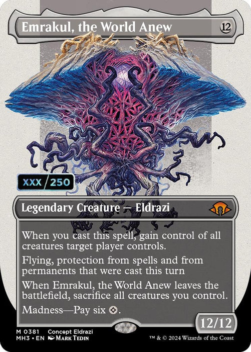 Image for Emrakul, the World Anew (Borderless) (Serial Numbered) (381) (Foil) [Modern Horizons 3] - Magic: The Gathering