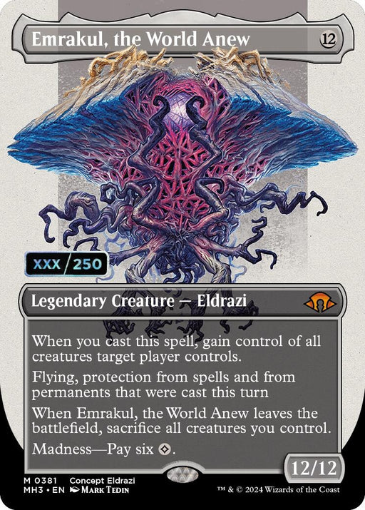 Image for Emrakul, the World Anew (Borderless) (Serial Numbered) (381) (Foil) [Modern Horizons 3] - Magic: The Gathering