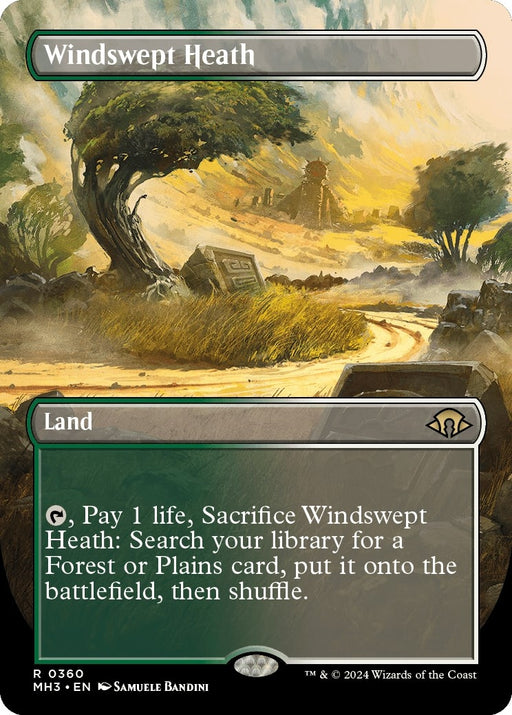 Image for Windswept Heath (Borderless) (360) [Modern Horizons 3] - Magic: The Gathering