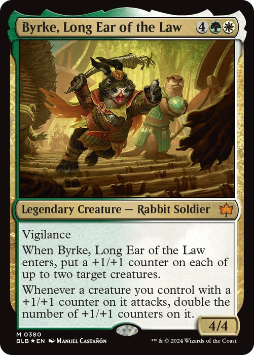 Image for Byrke, Long Ear of the Law (380) (Foil) [Bloomburrow] - Magic: The Gathering
