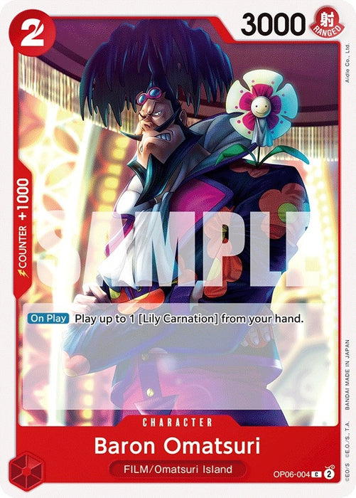Image for Baron Omatsuri (OP06-004) [Wings of the Captain] - One Piece Card Game