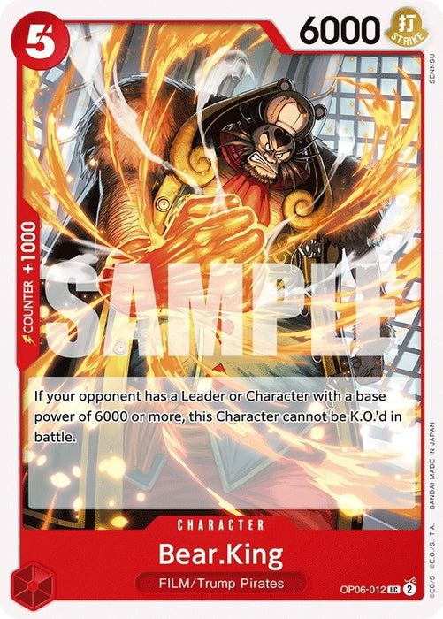 Image for Bear.King (OP06-012) [Wings of the Captain] - One Piece Card Game