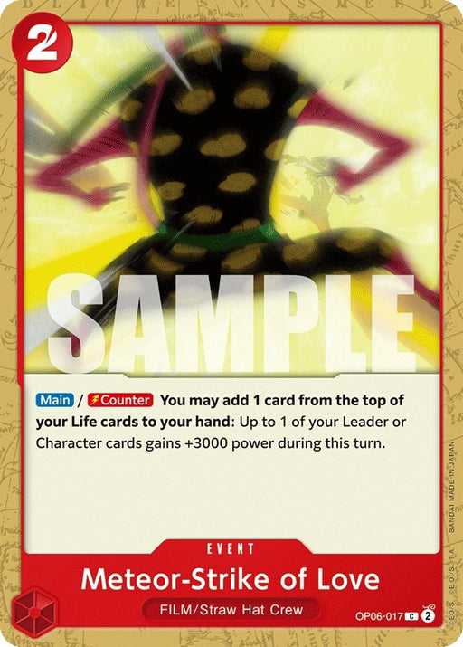 Image for Meteor-Strike of Love (OP06-017) [Wings of the Captain] - One Piece Card Game