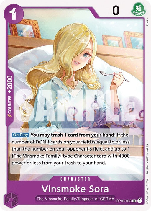 Image for Vinsmoke Sora (OP06-063) [Wings of the Captain] - One Piece Card Game