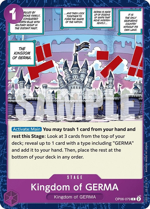 Image for Kingdom of GERMA (OP06-079) [Wings of the Captain] - One Piece Card Game