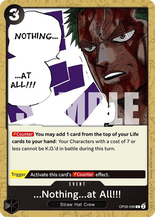 Image for ...Nothing...at All!!! (OP06-096) [Wings of the Captain] - One Piece Card Game