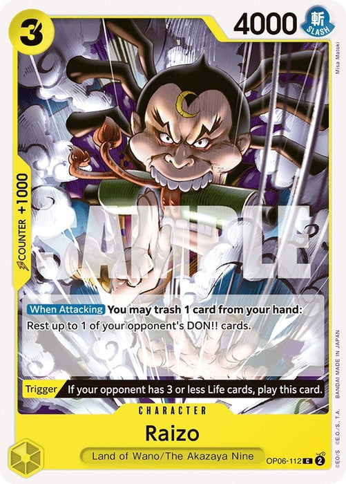 Image for Raizo (OP06-112) [Wings of the Captain] - One Piece Card Game