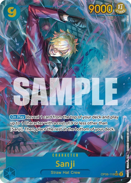 Sanji (Alternate Art) (OP06-119) (Foil) [Wings of the Captain]