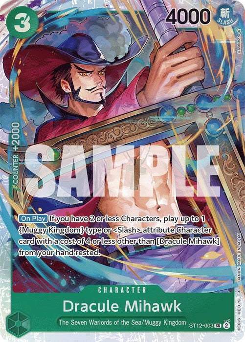 Image for Dracule Mihawk (ST12-003) (Foil) [Starter Deck 12: Zoro and Sanji] - One Piece Card Game