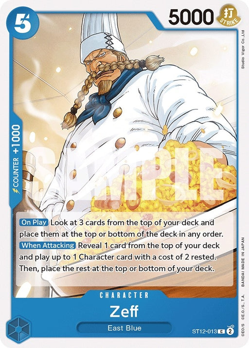 Image for Zeff (ST12-013) [Starter Deck 12: Zoro and Sanji] - One Piece Card Game