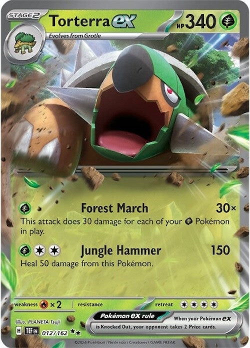 Image for Torterra ex (012/162) (Holofoil) [SV05: Temporal Forces] - Pokemon