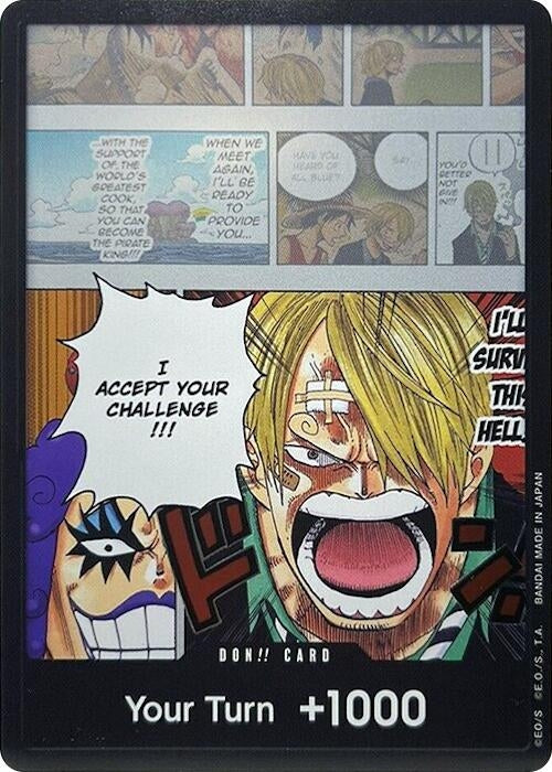 Image for DON!! Card (Ivankov & Sanji) (Double Pack Set Vol. 3) (Foil) [Wings of the Captain] - One Piece Card Game