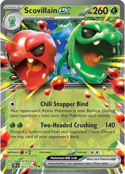 Image for Scovillain ex (022/162) (Holofoil) [SV05: Temporal Forces] - Pokemon