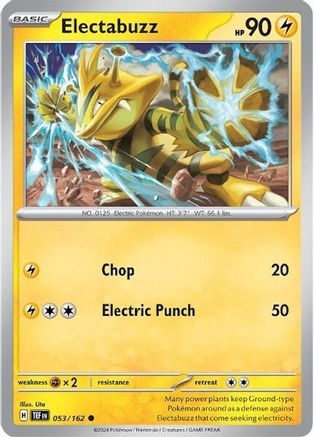 Electabuzz (53/162) Reverse Holofoil [SV05: Temporal Forces]