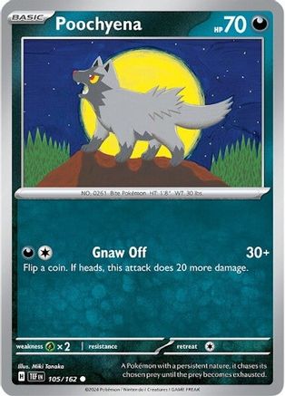 Poochyena (105/162) Reverse Holofoil [SV05: Temporal Forces]