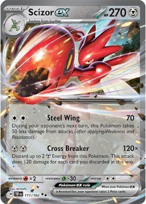 Image for Scizor ex (111/162) (Holofoil) [SV05: Temporal Forces] - Pokemon