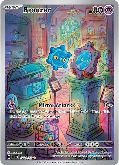 Image for Bronzor (170/162) (Holofoil) [SV05: Temporal Forces] - Pokemon