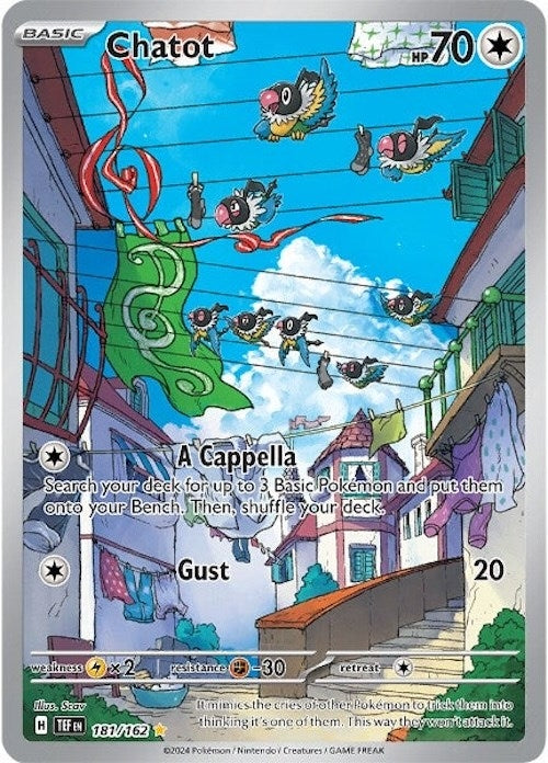 Image for Chatot (181/162) (Holofoil) [SV05: Temporal Forces] - Pokemon