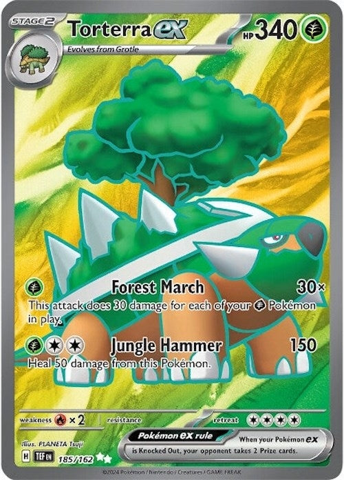 Image for Torterra ex (185/162) (Holofoil) [SV05: Temporal Forces] - Pokemon