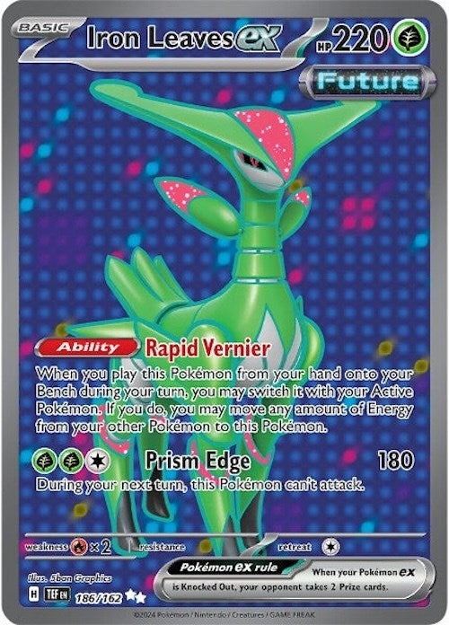 Image for Iron Leaves ex (186/162) (Holofoil) [SV05: Temporal Forces] - Pokemon