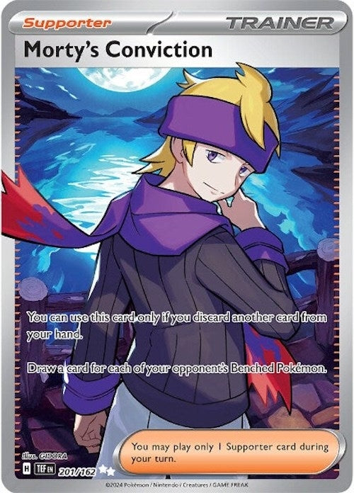 Image for Morty's Conviction (201/162) (Holofoil) [SV05: Temporal Forces] - Pokemon