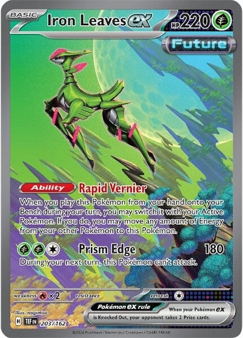 Image for Iron Leaves ex (203/162) (Holofoil) [SV05: Temporal Forces] - Pokemon