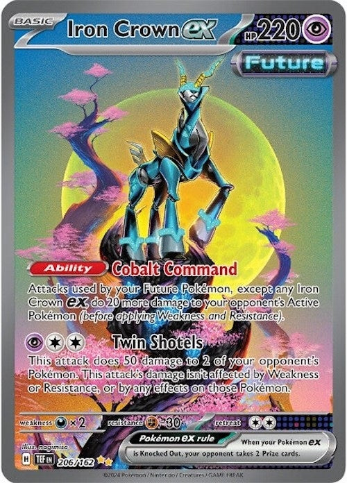 Image for Iron Crown ex (206/162) (Holofoil) [SV05: Temporal Forces] - Pokemon