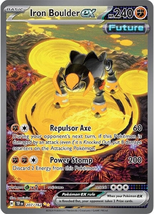 Image for Iron Boulder ex (207/162) (Holofoil) [SV05: Temporal Forces] - Pokemon
