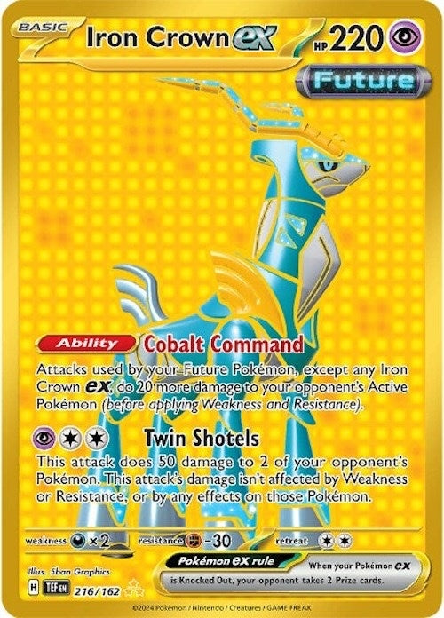 Image for Iron Crown ex (216/162) (Holofoil) [SV05: Temporal Forces] - Pokemon