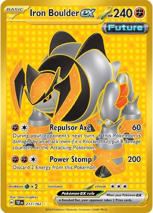 Image for Iron Boulder ex (217/162) (Holofoil) [SV05: Temporal Forces] - Pokemon