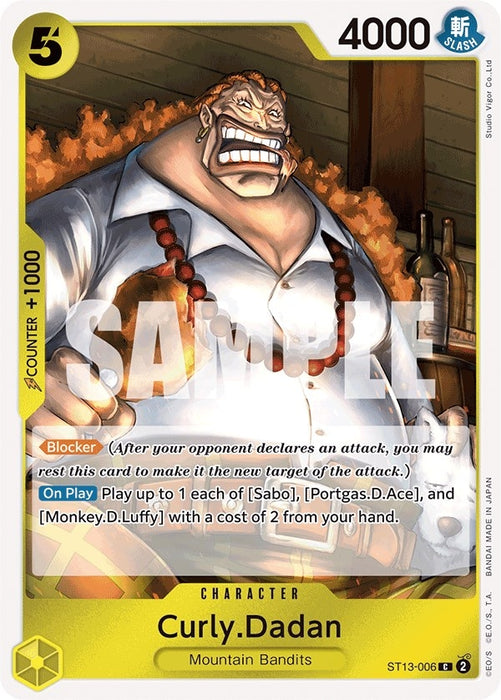 Curly.Dadan (ST13-006) (Foil) [Ultra Deck: The Three Brothers]
