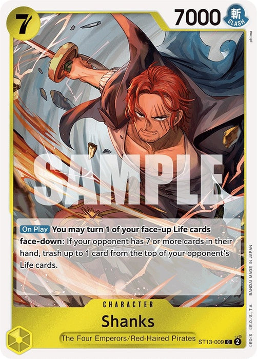 Shanks (ST13-009) (Foil) [Ultra Deck: The Three Brothers]