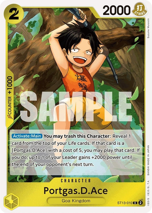 Portgas.D.Ace (010) (ST13-010) (Foil) [Ultra Deck: The Three Brothers]