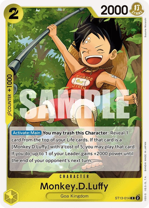 Monkey.D.Luffy (014) (ST13-014) (Foil) [Ultra Deck: The Three Brothers]