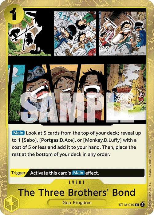 The Three Brothers' Bond (ST13-019) (Foil) [Ultra Deck: The Three Brothers]