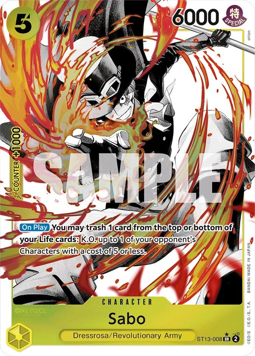 Sabo (008) (Parallel) (ST13-008) (Foil) [Ultra Deck: The Three Brothers]