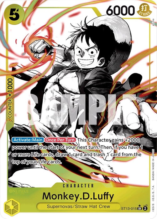 Monkey.D.Luffy (015) (Parallel) (ST13-015) (Foil) [Ultra Deck: The Three Brothers]