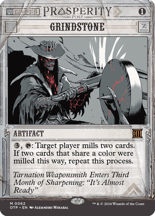 Image for Grindstone (62) (Foil) [Outlaws of Thunder Junction: Breaking News] - Magic: The Gathering