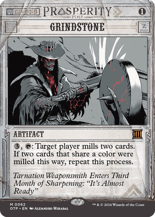 Image for Grindstone (62) (Foil) [Outlaws of Thunder Junction: Breaking News] - Magic: The Gathering