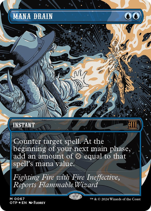 Image for Mana Drain (Textured Foil) (67) (Foil) [Outlaws of Thunder Junction: Breaking News] - Magic: The Gathering