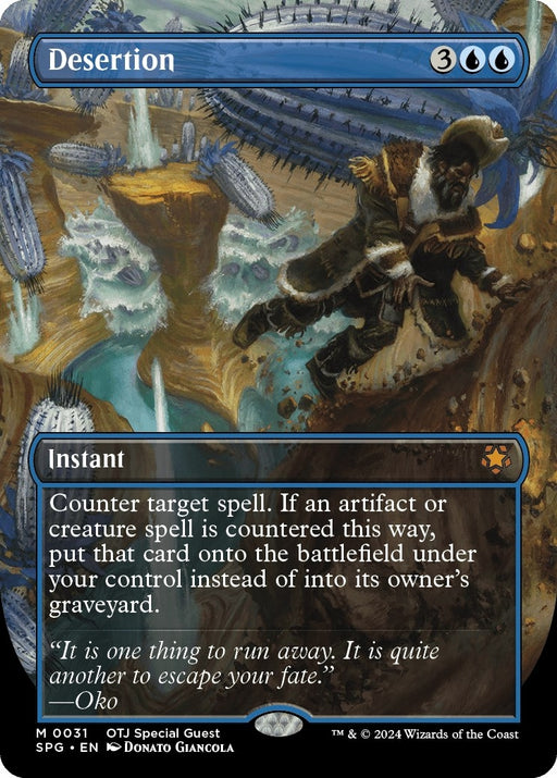 Image for Desertion (Borderless) (31) (Foil) [Special Guests] - Magic: The Gathering