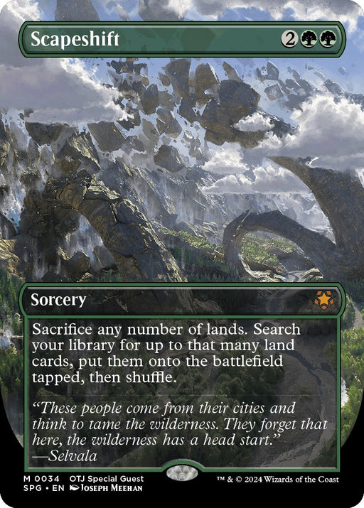 Image for Scapeshift (Borderless) (34) (Foil) [Special Guests] - Magic: The Gathering