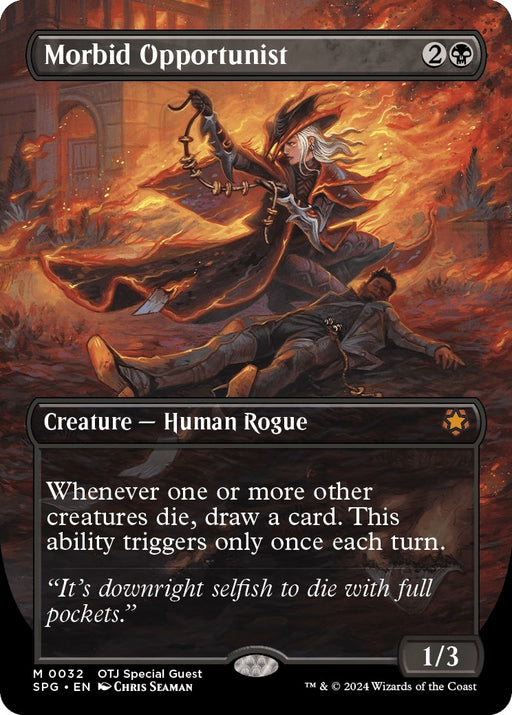 Image for Morbid Opportunist (Borderless) (32) [Special Guests] - Magic: The Gathering