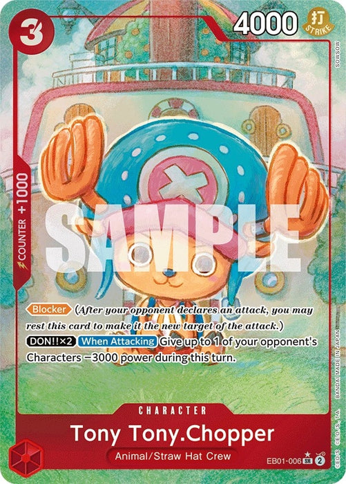 Tony Tony.Chopper (Alternate Art) (EB01-006) (Foil) [Extra Booster: Memorial Collection]