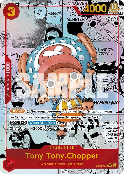 Image for Tony Tony.Chopper (Alternate Art) (Manga) (EB01-006) (Foil) [Extra Booster: Memorial Collection] - One Piece Card Game