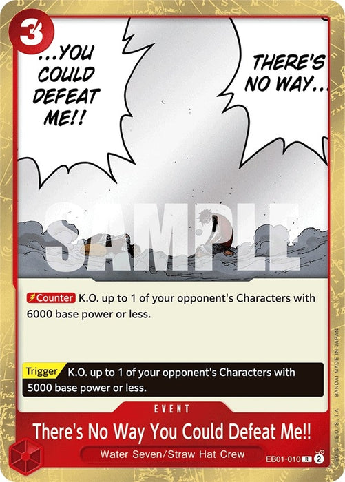 Image for There's No Way You Could Defeat Me!! (EB01-010) (Foil) [Extra Booster: Memorial Collection] - One Piece Card Game