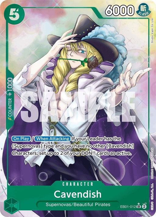 Image for Cavendish (Alternate Art) (EB01-012) (Foil) [Extra Booster: Memorial Collection] - One Piece Card Game