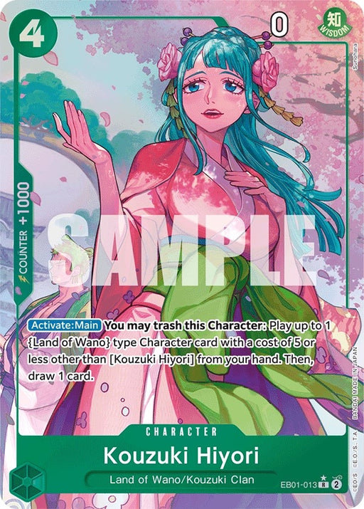 Image for Kouzuki Hiyori (Alternate Art) (EB01-013) (Foil) [Extra Booster: Memorial Collection] - One Piece Card Game