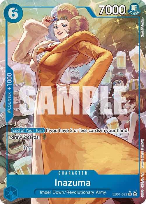Inazuma (Alternate Art) (EB01-022) (Foil) [Extra Booster: Memorial Collection]