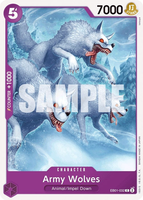 Image for Army Wolves (EB01-032) [Extra Booster: Memorial Collection] - One Piece Card Game